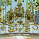 Фрагмент иконостаса Спасо-Преображенского собора. Фото С.М. Прокудина-Горского 1909 года